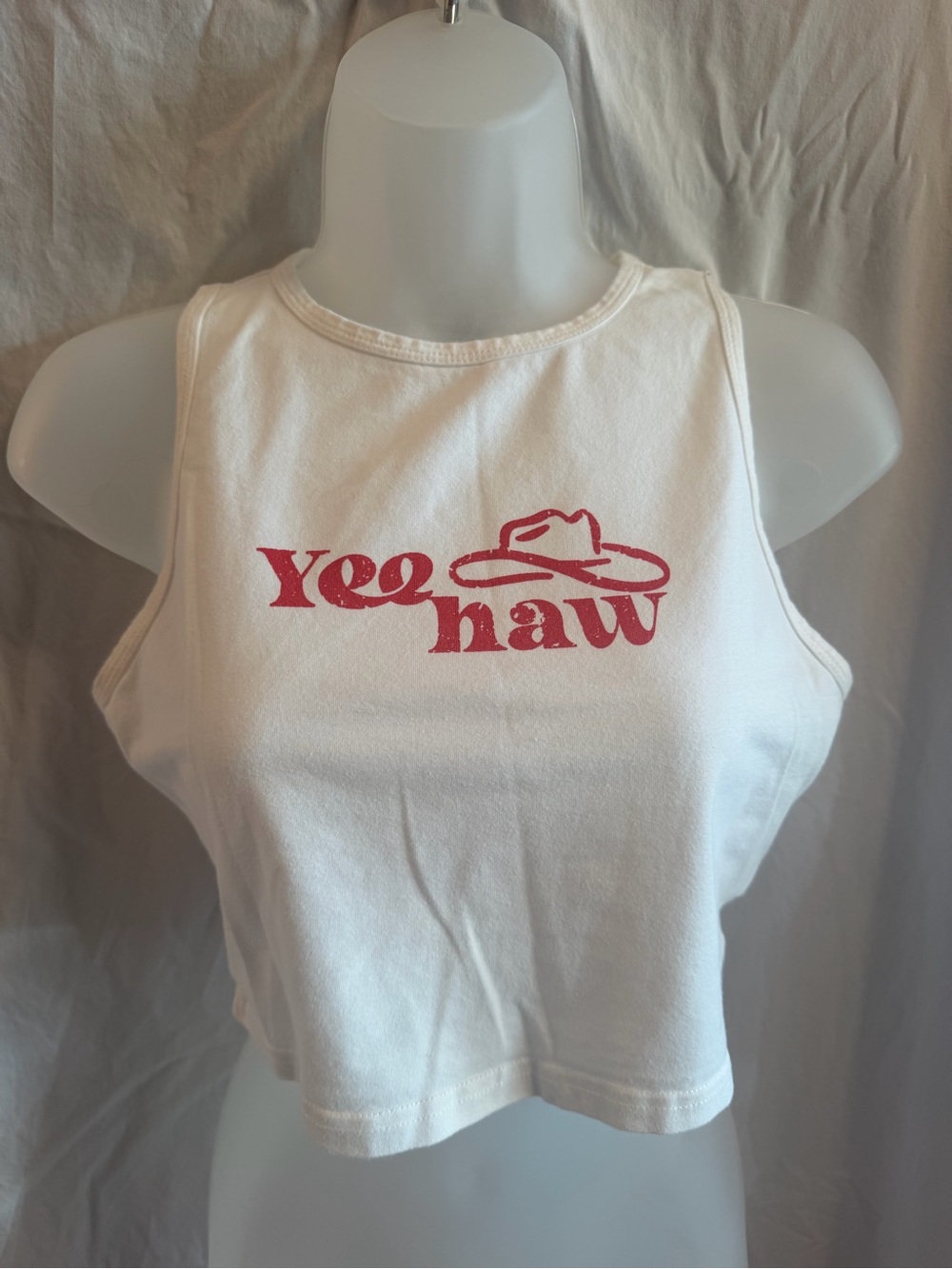 SHEIN X Yee Haw Graphic Cropped Tank Top - Medium